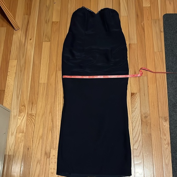 LNWOT 2 piece evening gown. Sheer beaded overtop.  Altered to size 8 petite - Picture 3 of 8